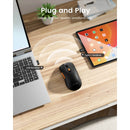 ProtoArc EM15 Bluetooth & 2.4G Dual Receiver Wireless Mouse (Black) (CP016268)