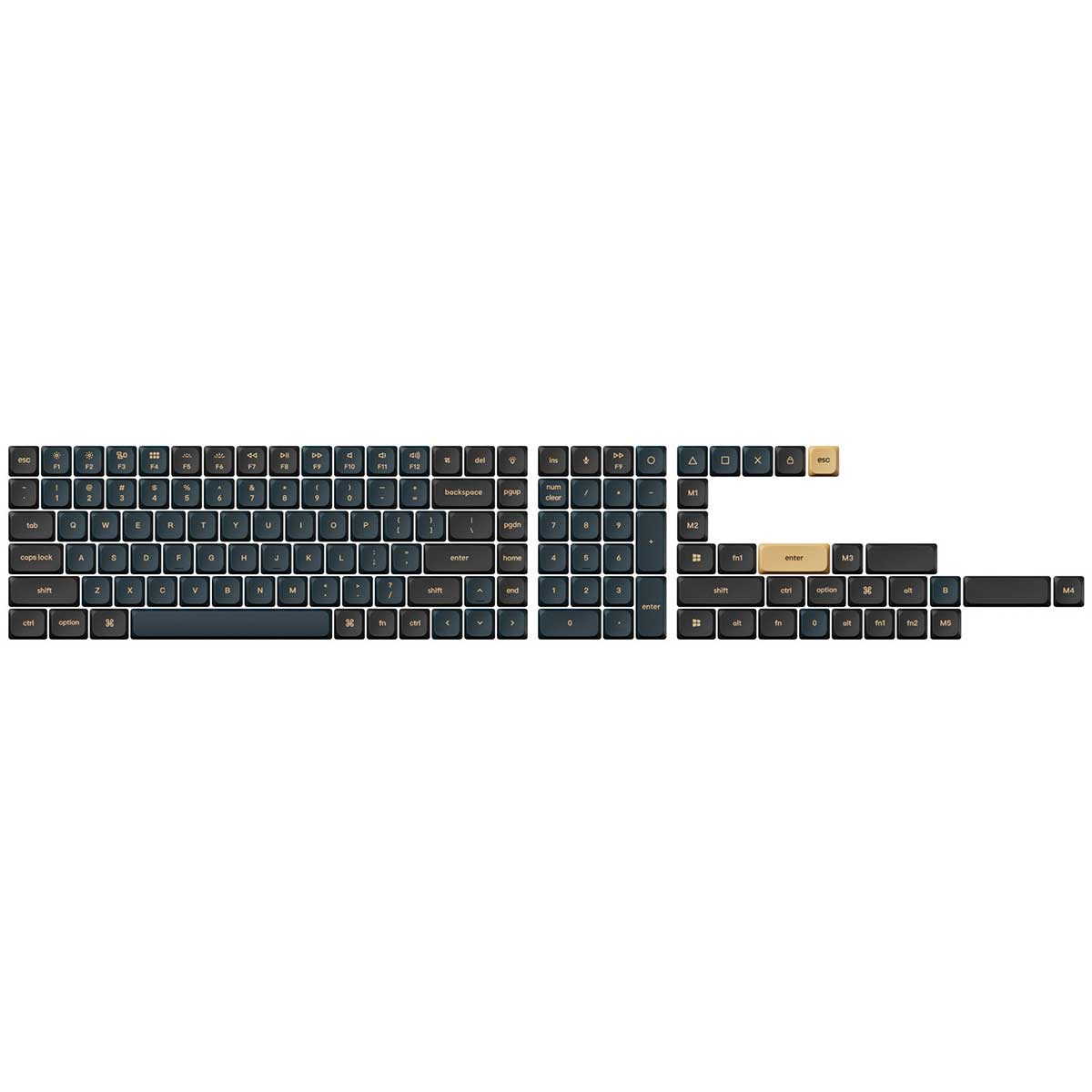 Keychron Low Profile Double Shot PBT LSA Full Set 133 Keys Keycap Set Version 2 (Knight) (PBT-58)