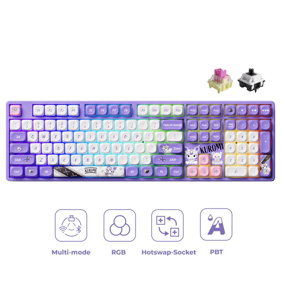 Akko Kuromi 5108B Plus Multi-Mode RGB Hot-Swappable Mechanical Keyboard