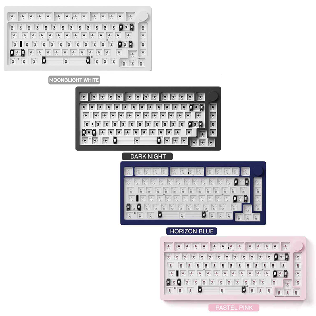 Monsgeek M1 V3 QMK Barebone DIY Kit Aluminum Case RGB Hot-Swappable Mechanical Keyboard