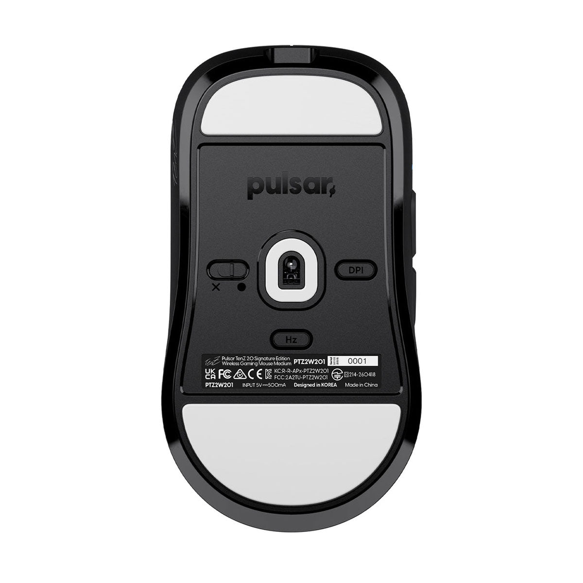 Pulsar TenZ Signature Edition 2.0 Ultra Light Weight eSports Wireless Gaming Mouse Medium (Black)