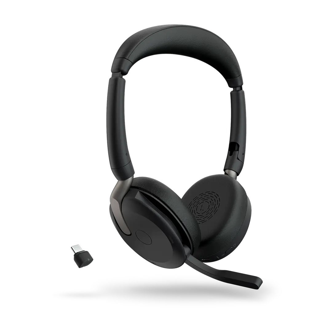 Jabra Evolve2 65 Flex Link390C UC Stereo ANC Wireless Foldable Headset