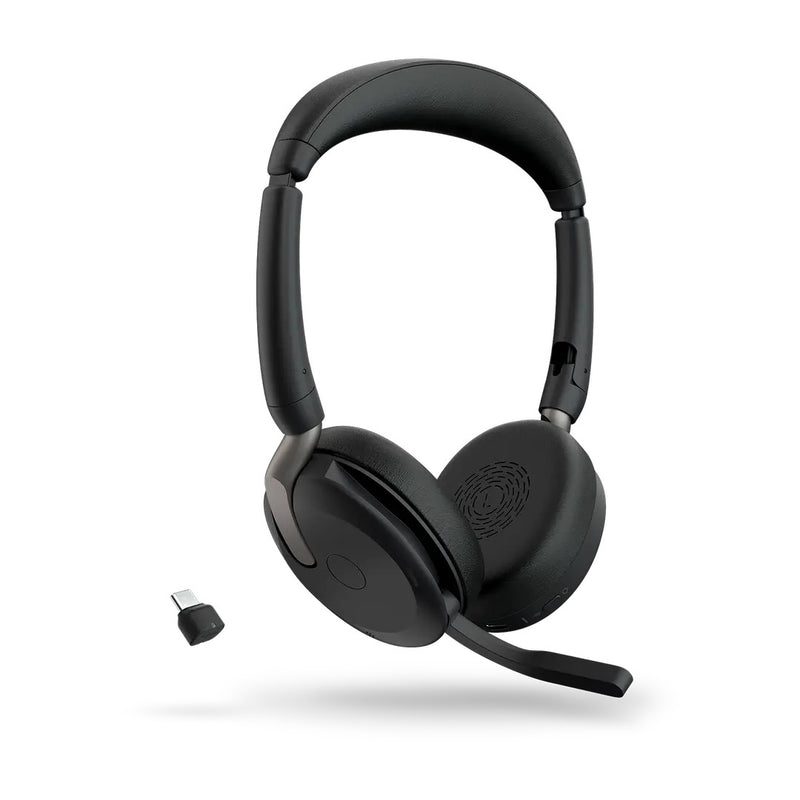 ヘッドホン Jabra Evolve2 65 Flex Link390c Jabra Evolve2 65 Flex Link390C UC Stereo ANC Wireless Foldable Headset