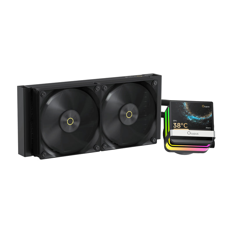 Ocypus Sigma L24 Pro 240mm ARGB AIO Liquid Cooler with 3.5" Square IPS Screen | DataBlitz