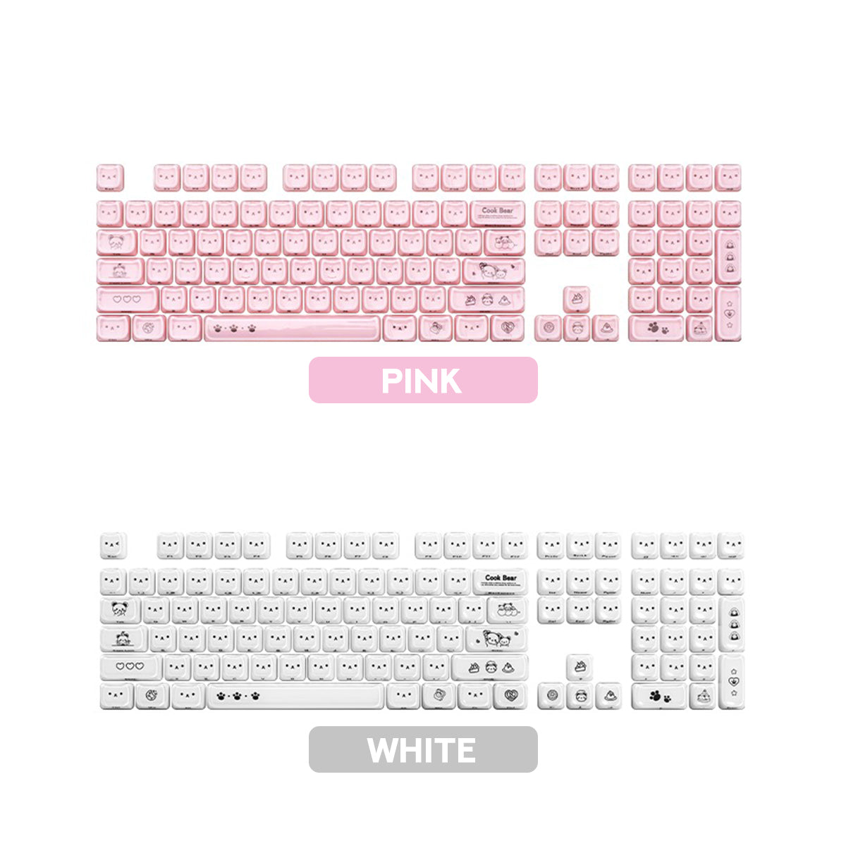 Akko Greedy Bear Keycap Set MAO Profile 119 Keys