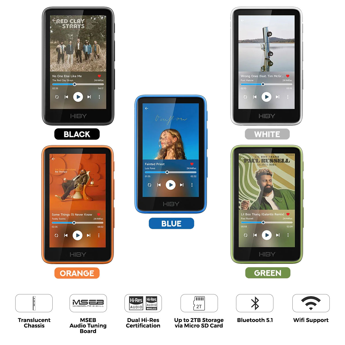 HiBy R1 HiFi CS43131 DAC | DSD256 / PCM384 | HiBy OS Wireless Music Player Digital Audio Player 