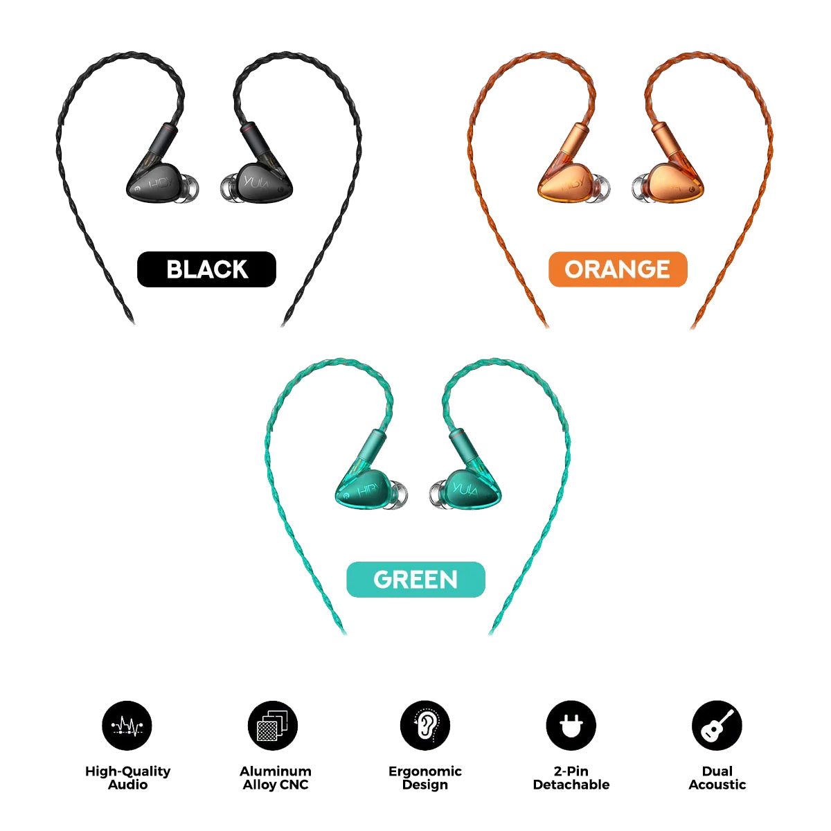 HiBy Yula 10mm Dynamic HiFi Earphones
