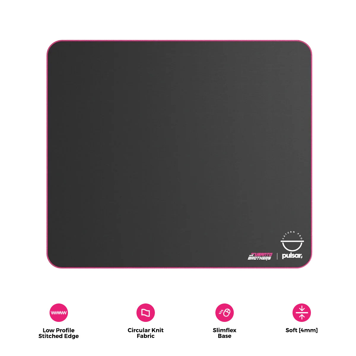 Pulsar Saturn Pro Mousepad Soft Slow XL (490x420x4mm) (Susanto Brothers Edition) (PRSSTSFXLSST)