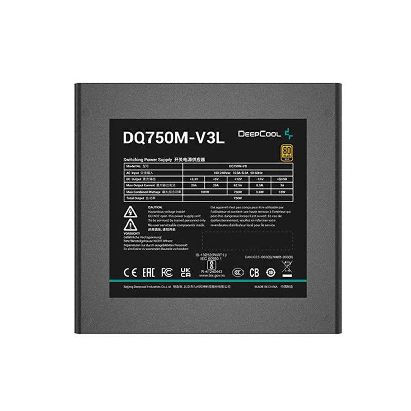 Deepcool DQ750M-V3L 80+ Gold Full Modular Power Supply