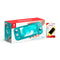 Nintendo Switch Lite Console Turquoise + Dobe NSW Glass Film (TNS-19118A) Bundle