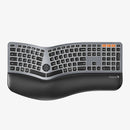 ProtoArc EK01 Plus Dual Mode Full Size Backlit Ergonomic Split Keyboard (Black/Grey) (CP013398)
