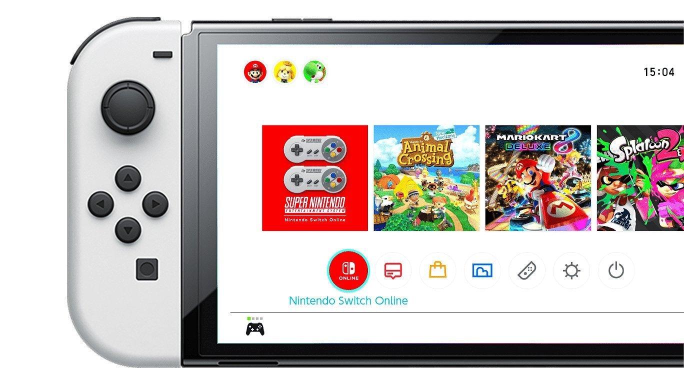 NINTENDO SWITCH OLED CONSOLE WITH WHITE JOYCON (OLED MODEL) - DataBlitz
