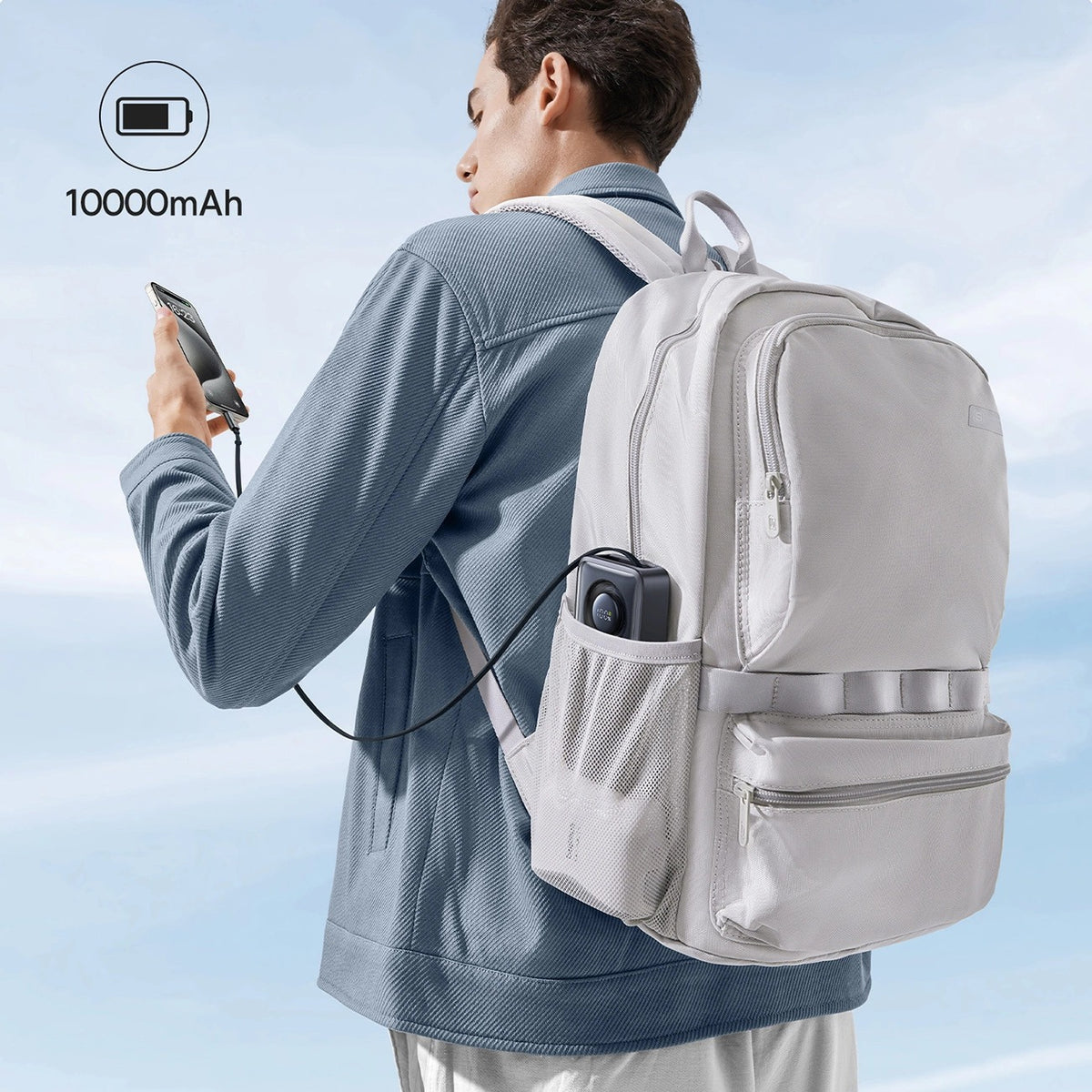Baseus Free2Pull Power Bank 10000mAh 30W with Retractable USB-C Cable