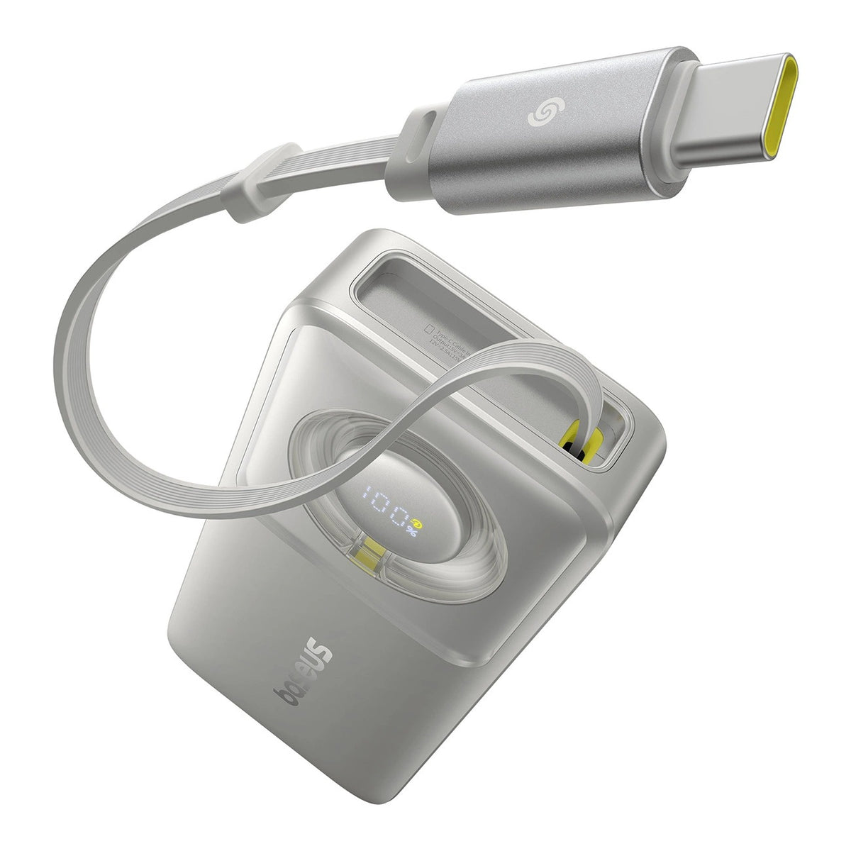 Baseus Free2Pull Power Bank 10000mAh 30W with Retractable USB-C Cable