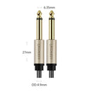 Ugreen 6.5mm Male to 6.5mm Male Audio Cable - 2m (Gray) (AV128/10638)