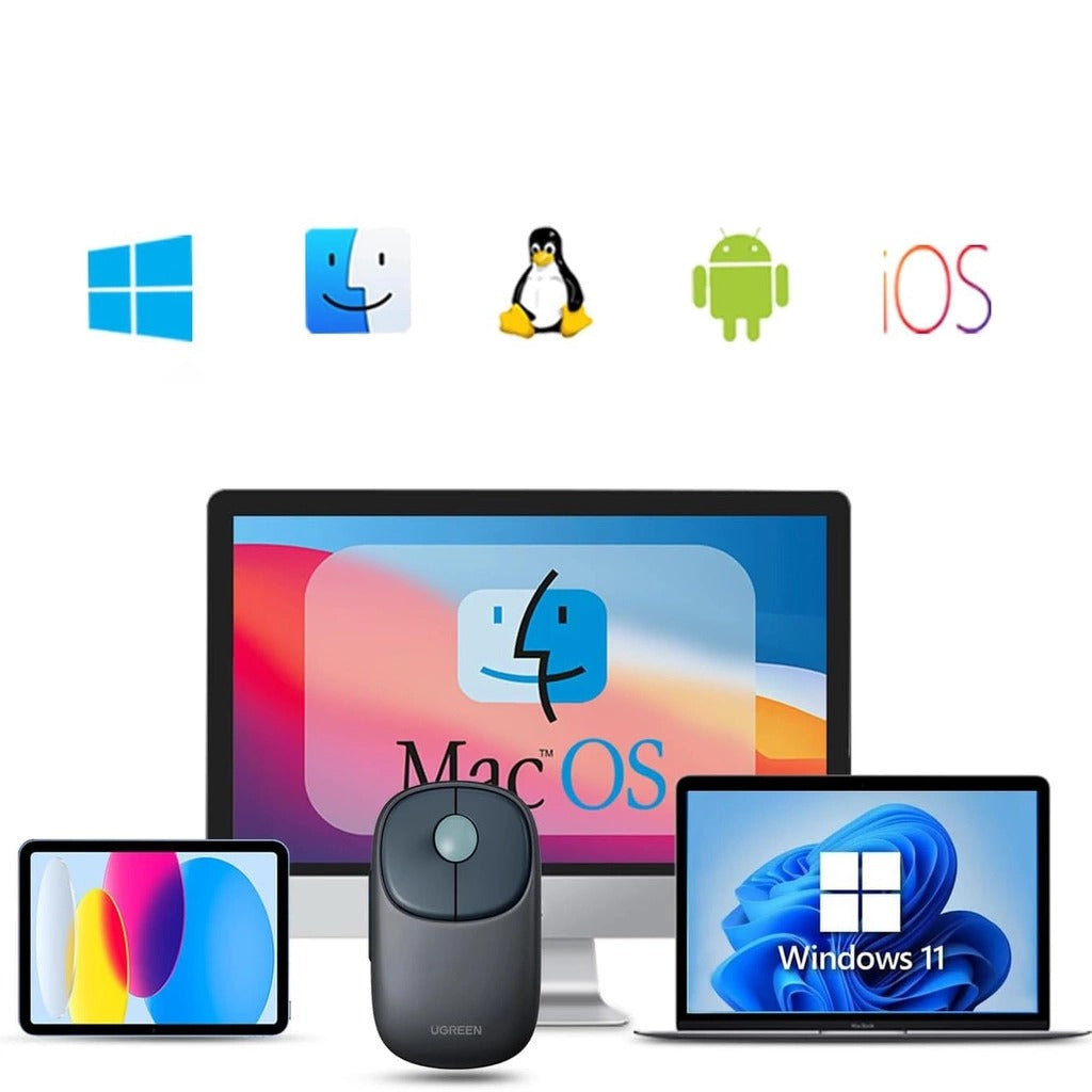 Ugreen FUN+ 4000DPI Wireless Mouse (Blue) (MU102/90538)