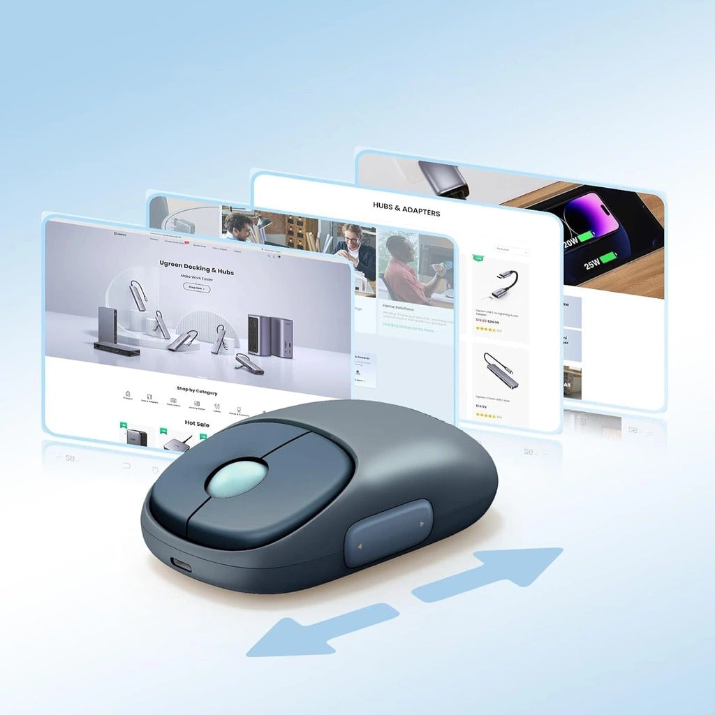 Ugreen FUN+ 4000DPI Wireless Mouse (Blue) (MU102/90538)