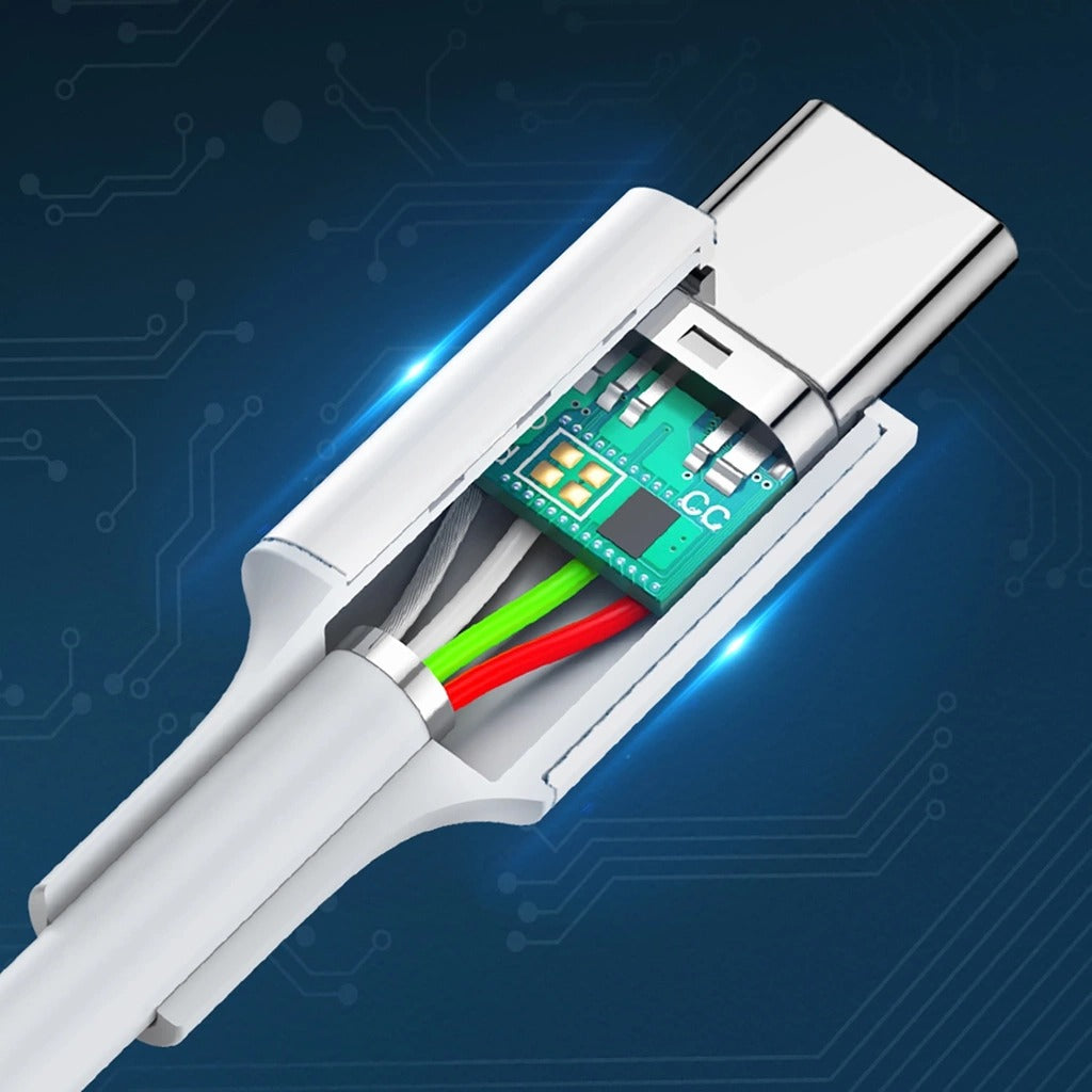 Ugreen USB-C 2.0 Male to USB-C 2.0 Male 3A Data Cable - 1.5m (White) (US264/60519)