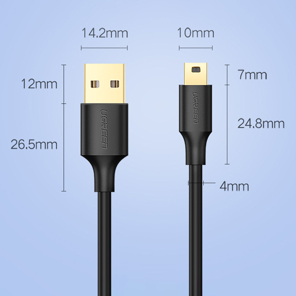 Usb 52 UGreen USB 2.0 A Male To Mini Usb 5 Pin Male Cable - 0.5m (Black ...