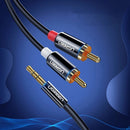 Ugreen 3.5mm Male to 2 RCA Male Cable - 1.5m (Black) (AV116/10749)