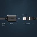 Ugreen Cat6 F/UTP Male to Female Ethernet Extension Cable - 1m (Black) (NW112/11279)
