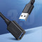 UGreen USB 3.0 A Male To Female Extension Cable - 0.5M (Black) (US129/30125)