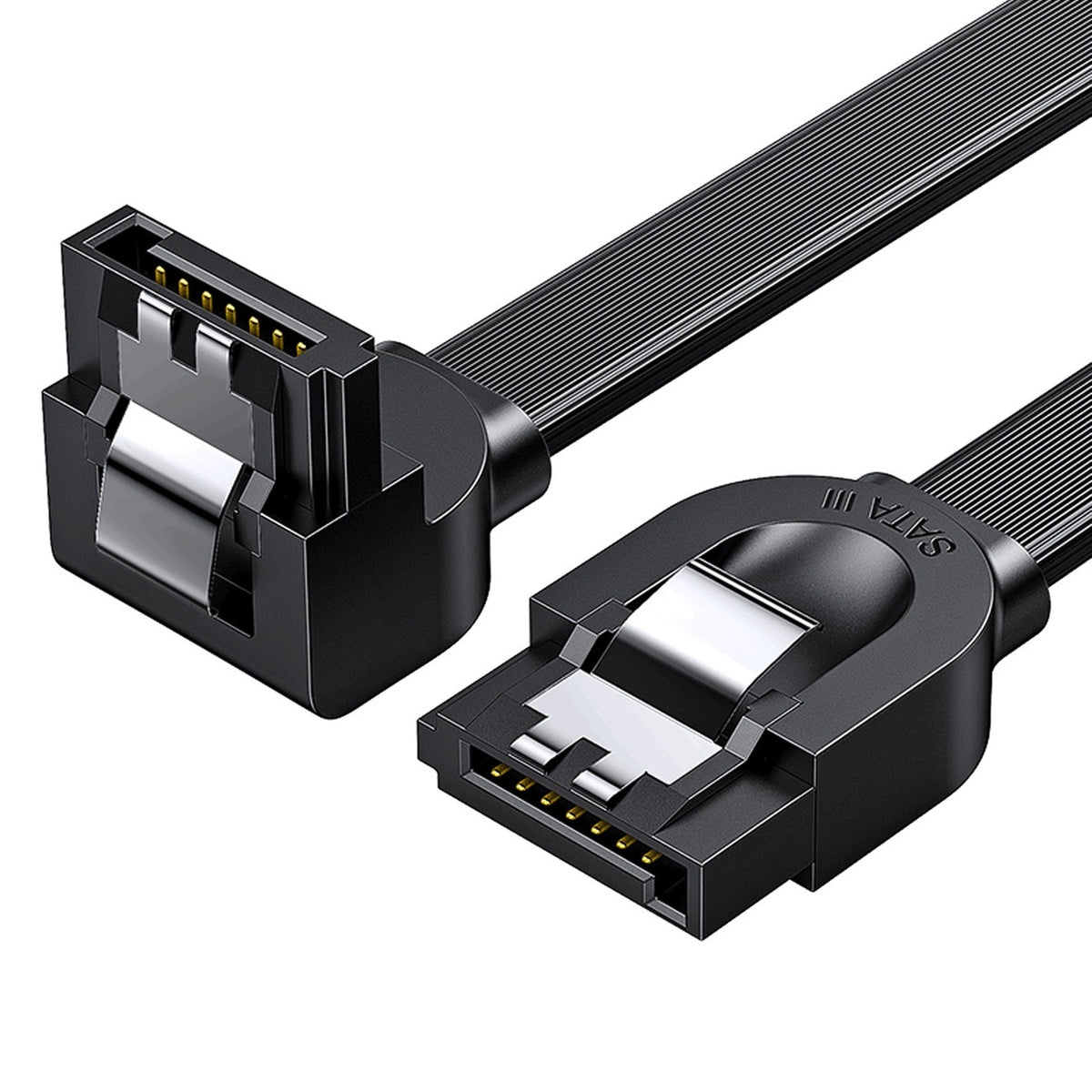 UGREEN Angled SATA 3.0 Data Cable 0.5M (Black) (US217/30797)