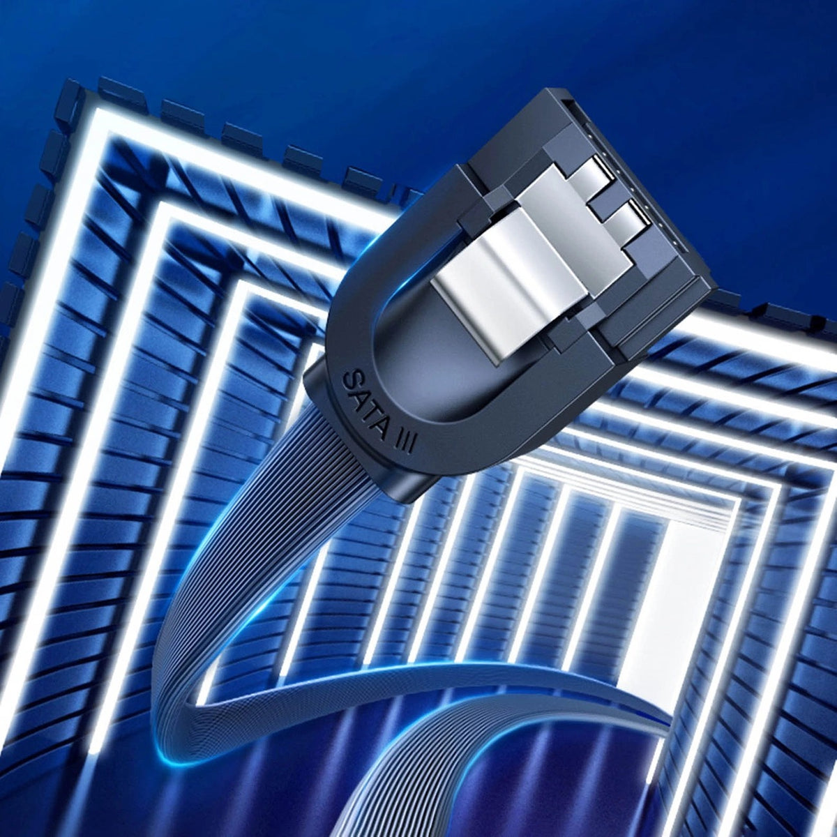 UGREEN Angled SATA 3.0 Data Cable 0.5M (Black) (US217/30797)