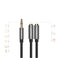 UGreen 3.5mm AUX Stereo Audio Splitter Cable With Braid 20cm (Black) (AV123/10532)