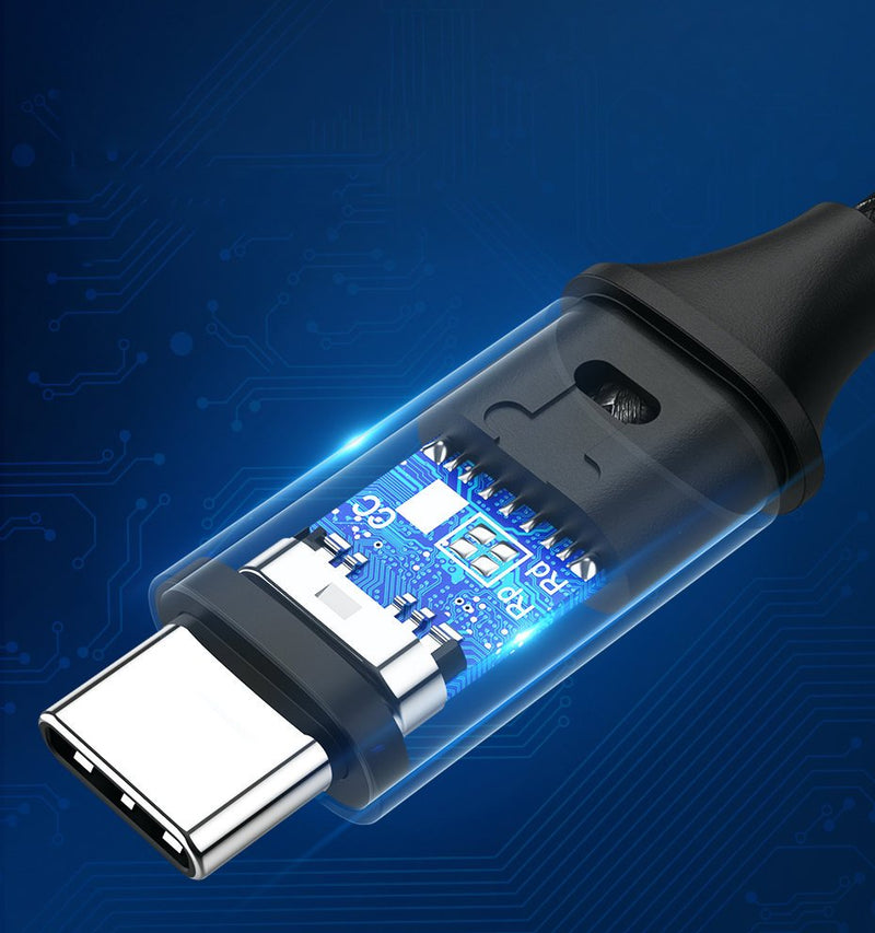 UGreen USB-C 2.0 Male To USB-C 2.0 Male 3A Data Cable 1m (Gray/Black) (US261/50150)
