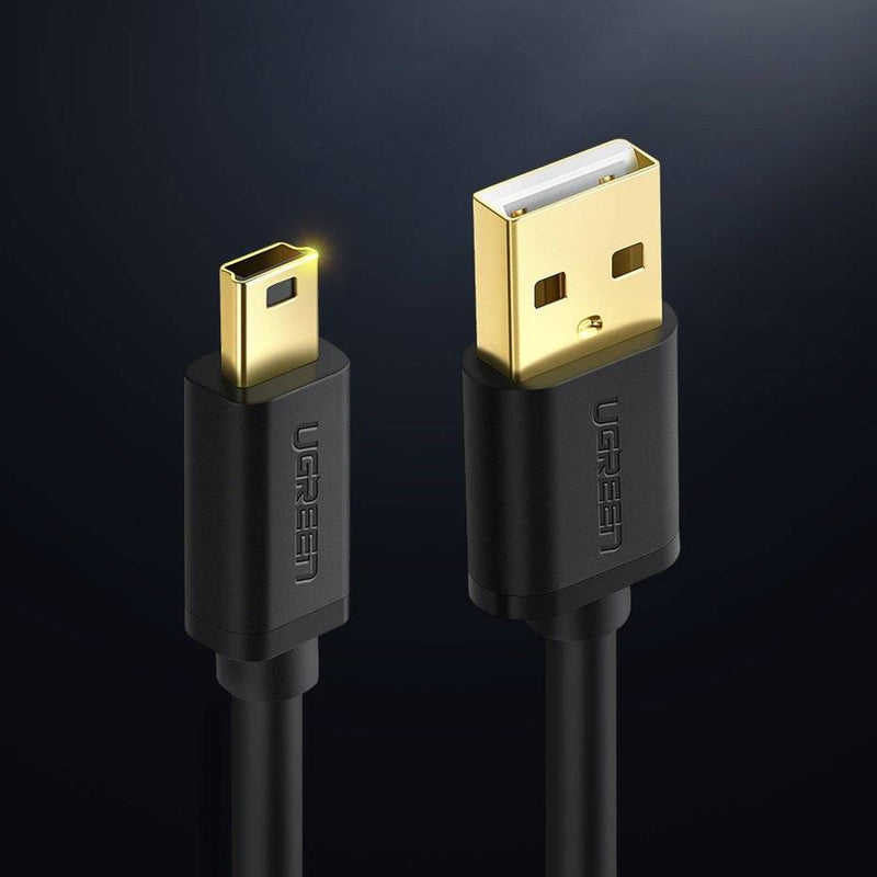 Usb 52 UGreen USB 2.0 A Male To Mini USB 5 Pin Male Cable - 2m (Black) (US132 ...