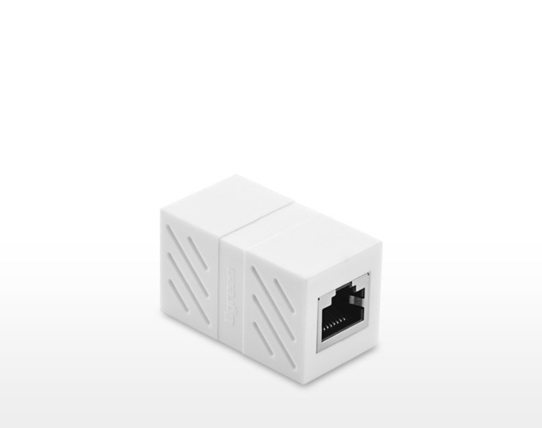 Ugreen RJ45 Ethernet Cable Extender Adapter - 1 Piece (White) (NW114/20311) | DataBlitz