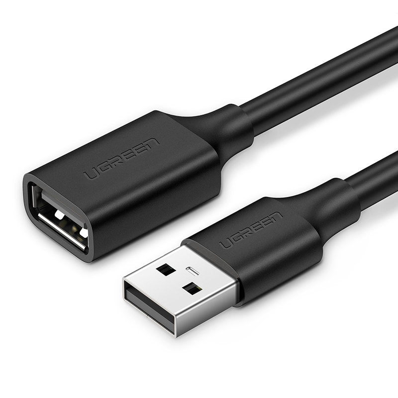 UGreen USB 2.0 A Male To Female Extension Cable - 3M (Black) (US103/10317)