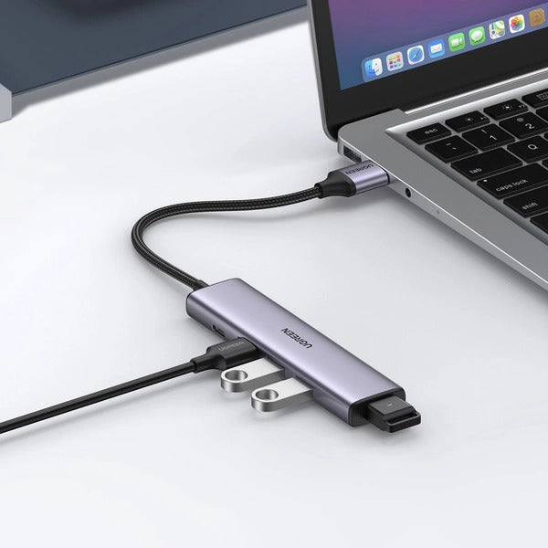 Ugreen 4-Port USB 3.0 Hub (Grey) (CM473/20805)