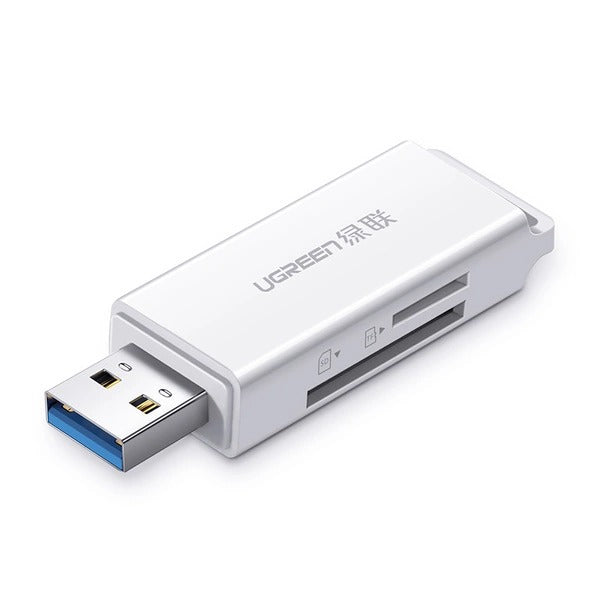 UGreen USB 3.0 Card Reader For TF/SD (White) (CM104/40753) | DataBlitz