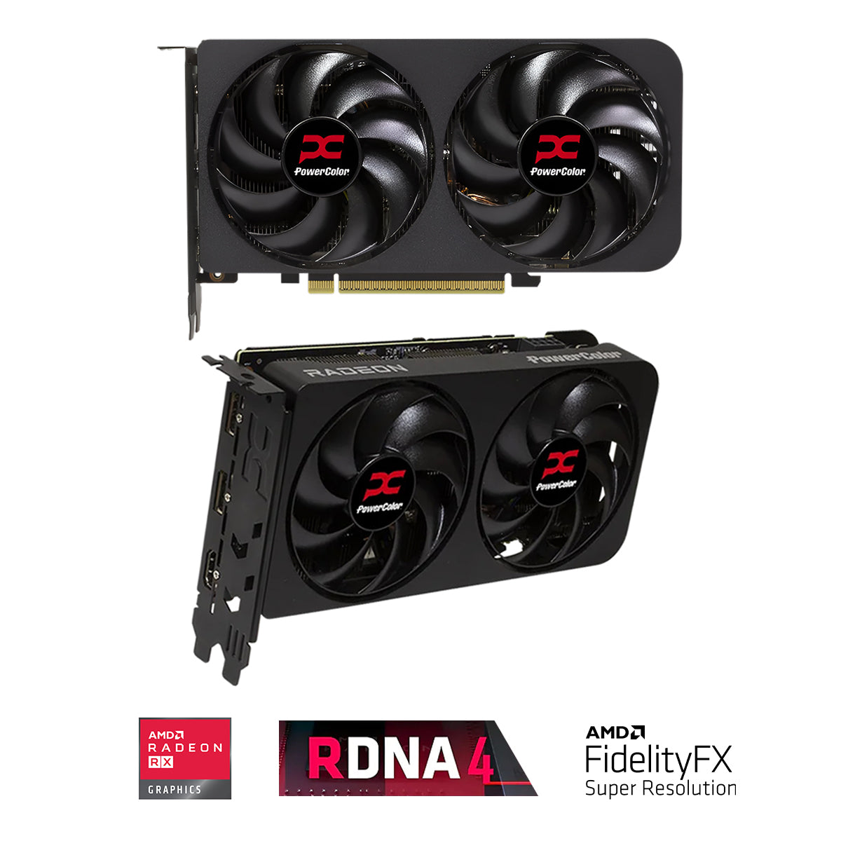 PowerColor Reaper AMD Radeon RX 9060 XT 8GB GDDR6 Graphics Card (RX9060XT 8G-A)