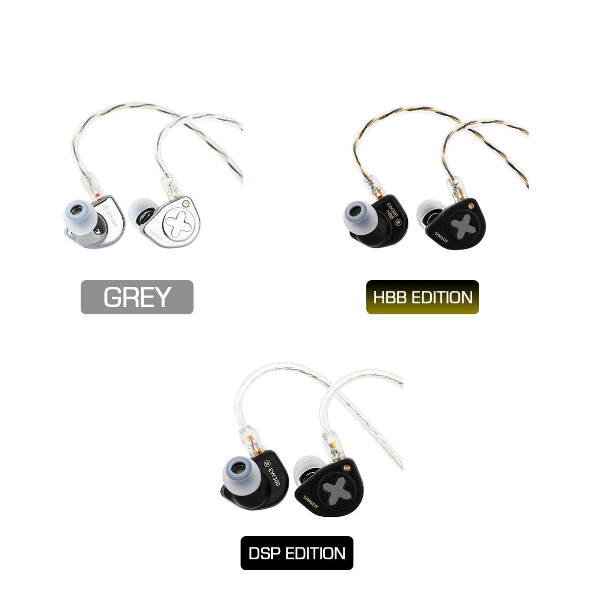 SIMGOT EW300 1DD + 1Planar + 1PZT Hybrid Driver In-Ear Monitor | DataBlitz