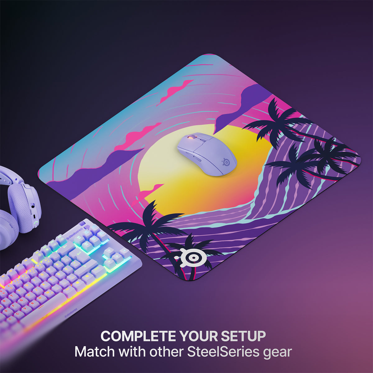 Steelseries QCK Cloth Mousepad (Neon Sunset)