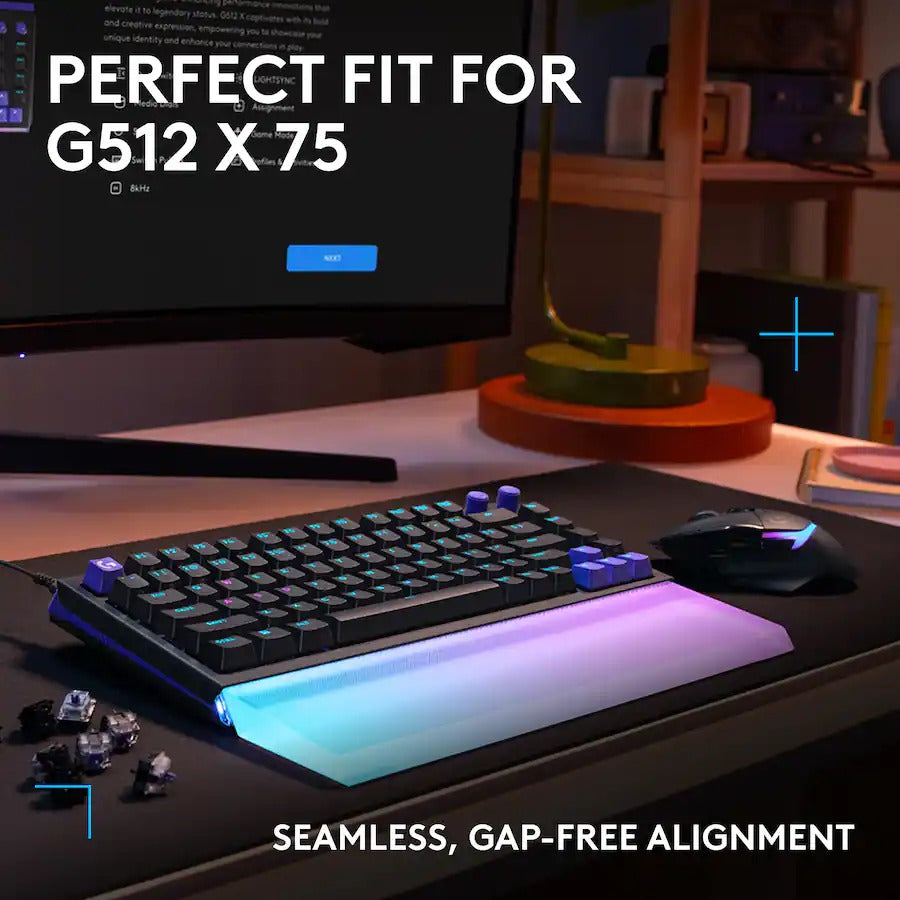 Logitech G512 X 75 Laser-etched Translucent Acrylic Palm Rest