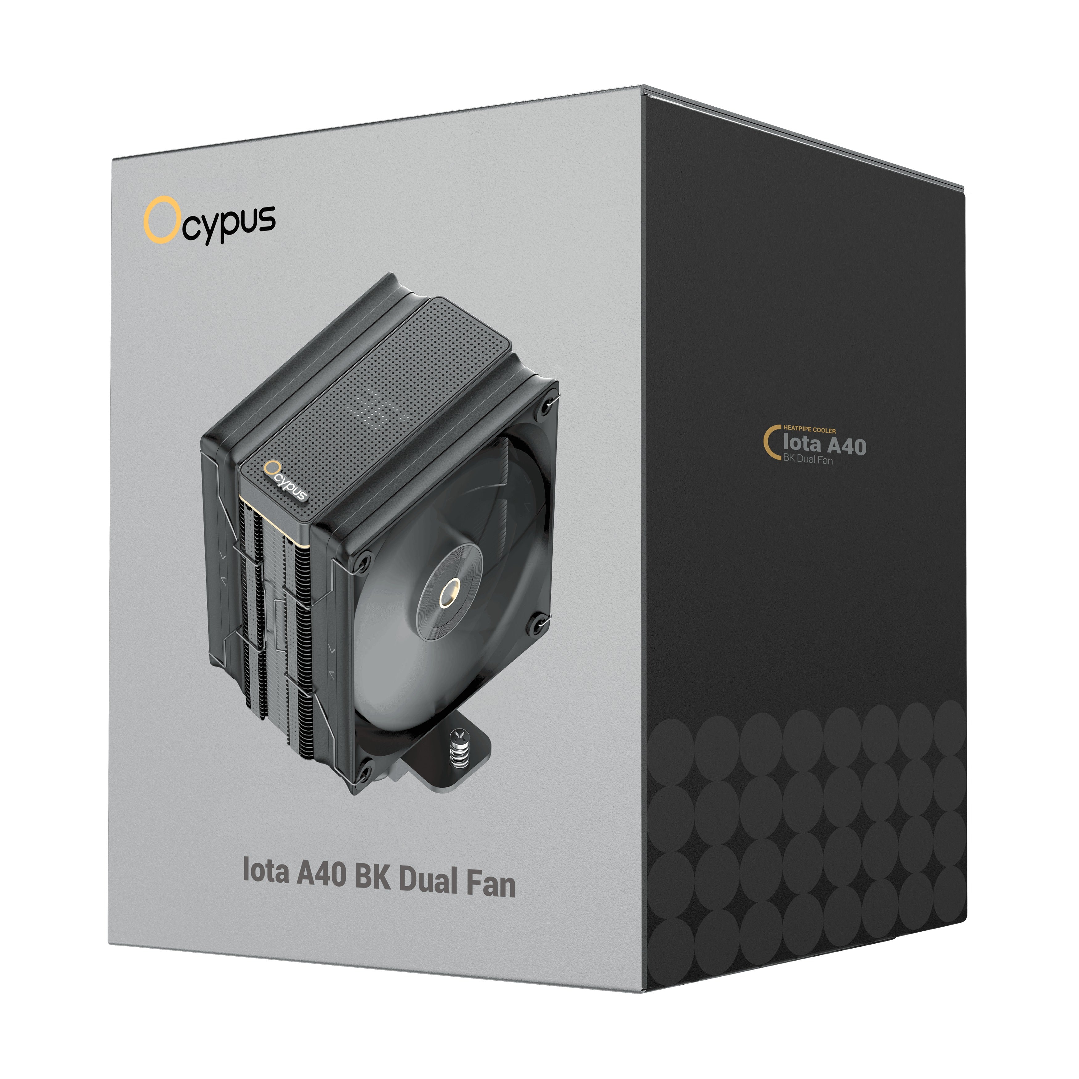 Ocypus Iota A40 Dual Fan 4 Heat-Pipes Single Tower Air Cooler with Dot-Matrix Digital Display