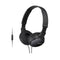 Sony MDR-ZX110AP/B Wired On-Ear Headphones With Mic (Black)
