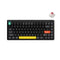 NuPhy Halo75 V2 QMK/VIA RGB Hot-Swappable 83-Key Wireless Mechanical Keyboard (Silent Red Clear-Top Switch) (Obsidian Black)