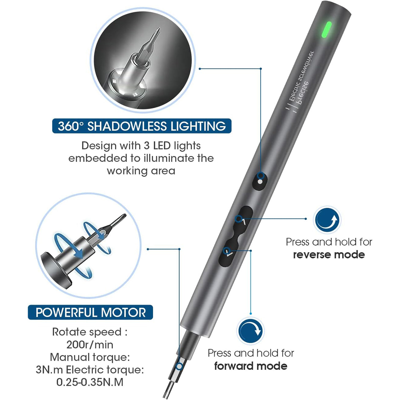 Kingsdun 62-in-1 Precision Electric Screwdriver