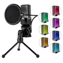 Redragon GM212 Adne RGB USB Streaming Microphone with Pop Filter Tripod