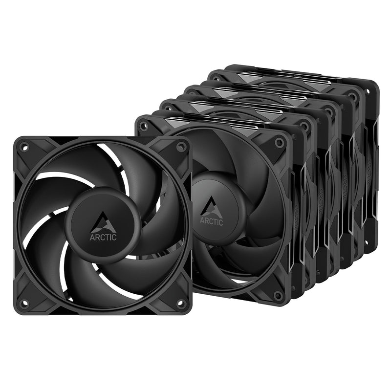 Arctic P12 Pro PST 5-Pack 120mm PWM Fan with Cable Splitter (Black) (ACFAN00307A)