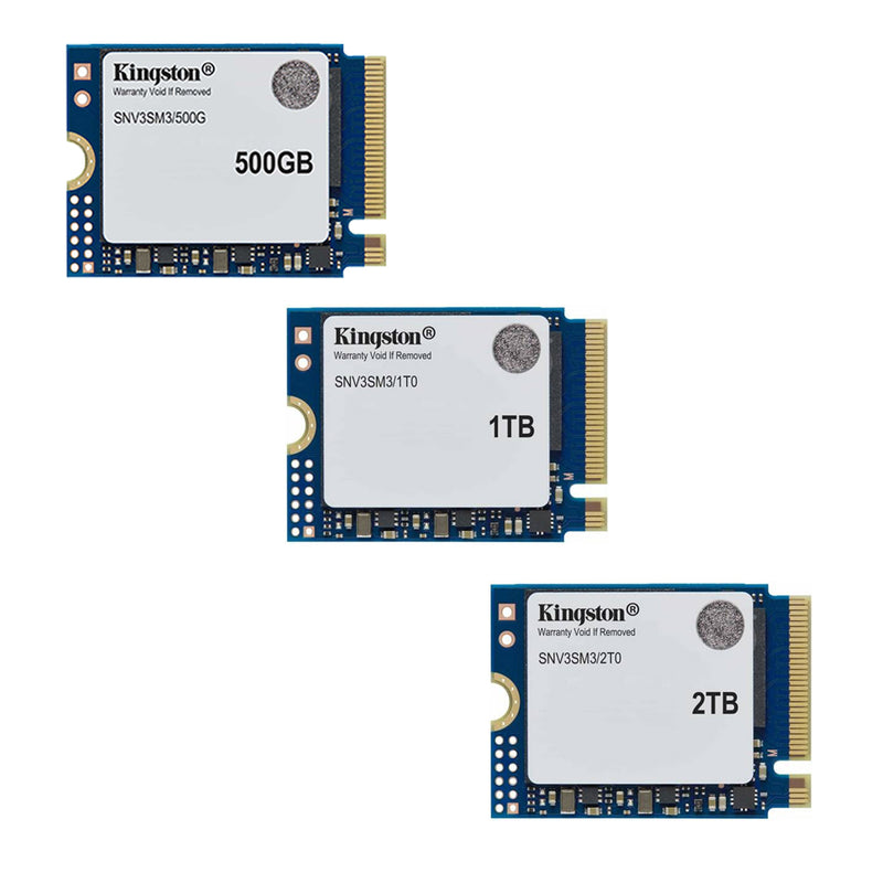 Kingston NV3 M.2 2230 PCIe 4.0 NVMe SSD (500GB, 1TB, 2TB)