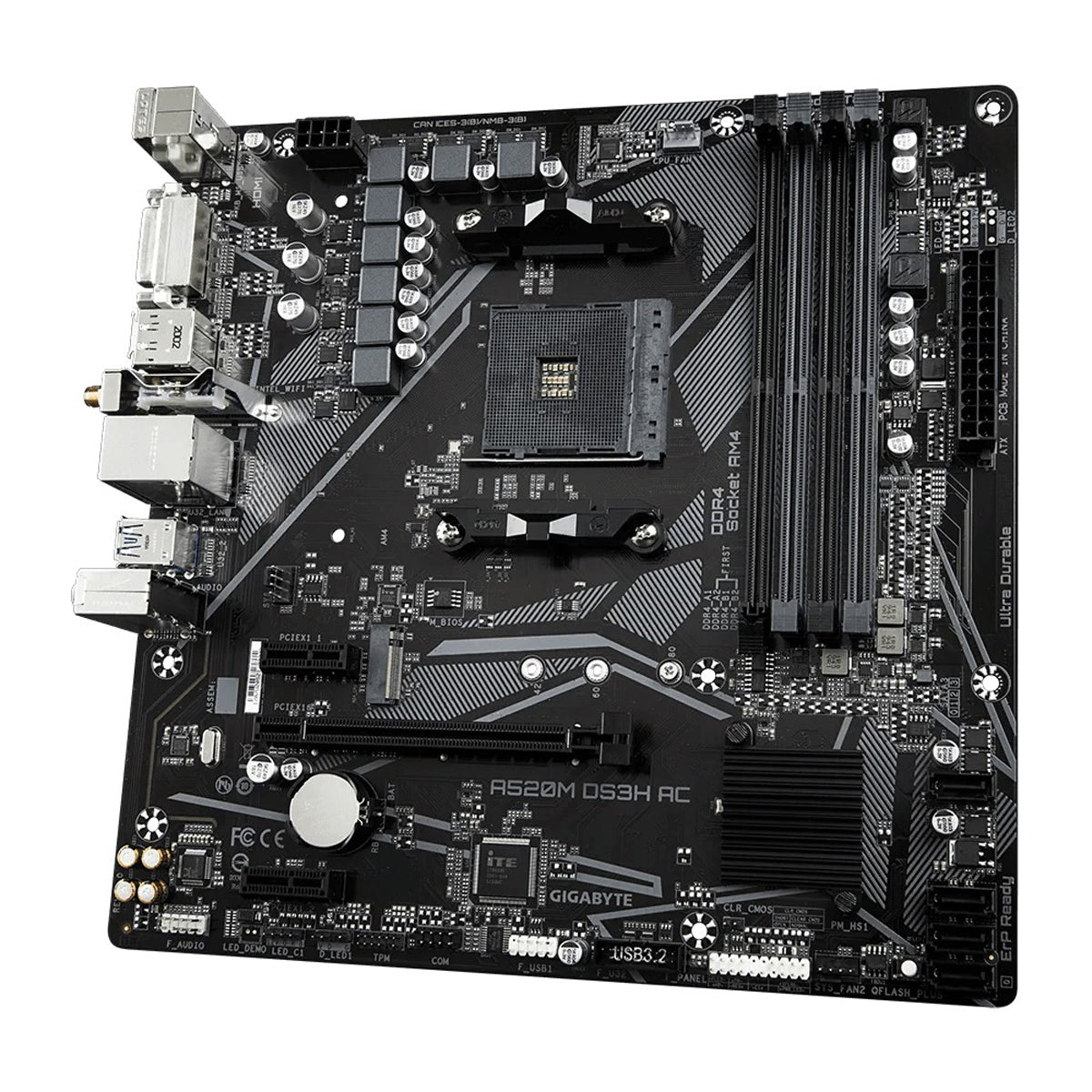 GIGABYTE A520M DS3H AC Ultra Durable Motherboard