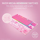 Razer Ornata V3 Tenkeyless Compact Low Profile Gaming Keyboard Hello Kitty and Friends Ed. (Pink)