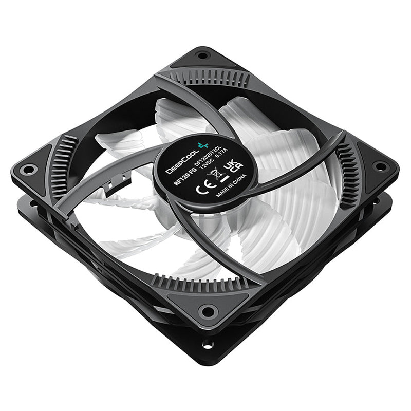 Deepcool RF120 FS 3-IN-1 3X120MM Hydro Bearing 500-1500RPM PWM Control 9 Blades 4-PIN RGB LED Fans (DP-FLED3-RF120FS-3P)