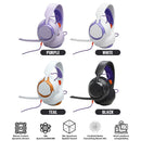 JBL Quantum 250 Wired Multiplatform Gaming Headset (Purple, White, Teal)